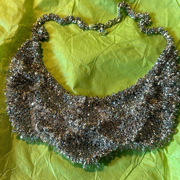 Rare Authentic Swarovski Mesh Champagne Necklace. - Picture 10 of 14
